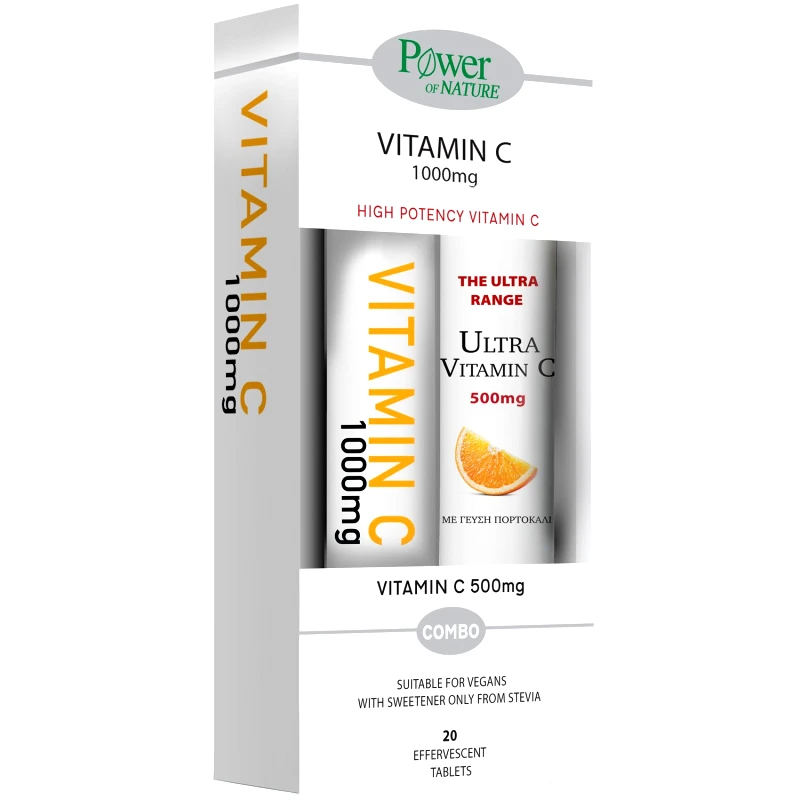 Power Health Power Health Promo Vitamin C 1000mg, 20 Effer.tabs & Ultra Vitamin C 500mg, 20 Effer.tabs