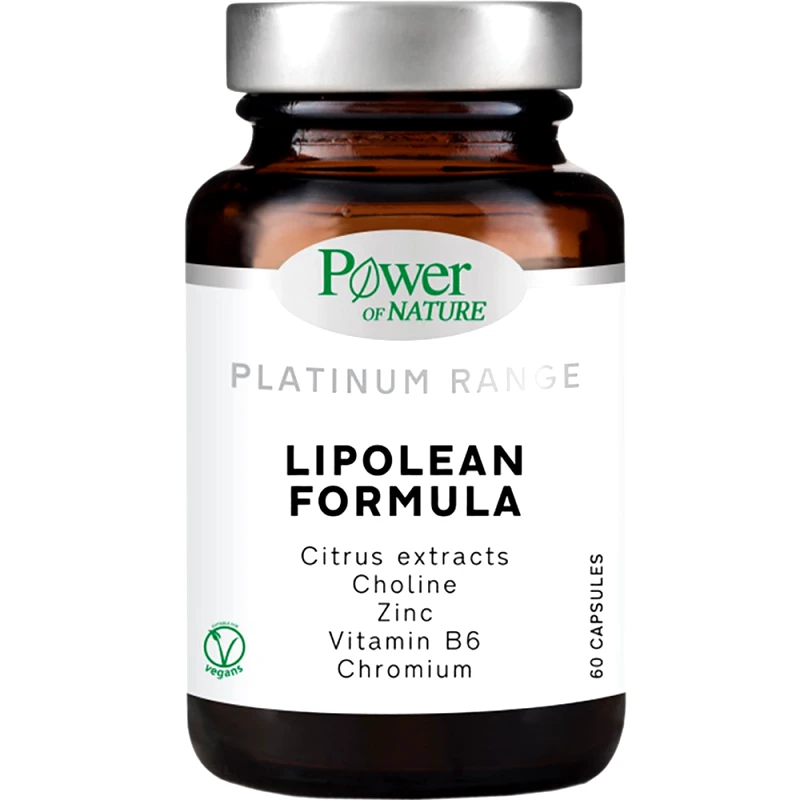 Power Health Power Health Platinum Range Lipolean Formula Συμπλήρωμα Διατροφής Βιταμινών, Μετάλλων & Λιποτροπικών Παραγόντων για το Μεταβολισμό του Λίπους & τον Έλεγχο του Βάρους 60caps