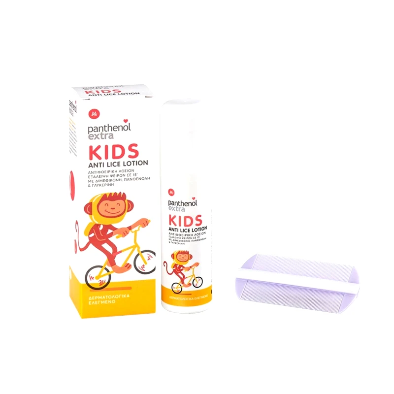 Medisei Medisei Panthenol Extra Kids Anti-Lice Lotion Παιδική Αντιφθειρική Λοσιόν 125ml & Χτενάκι 1 Τεμάχιο
