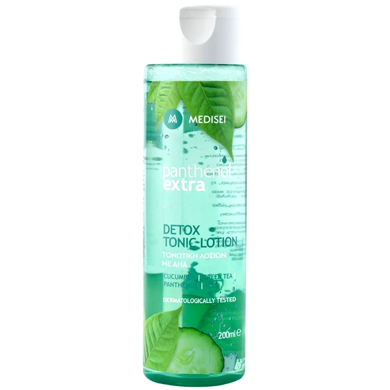 Medisei Medisei Panthenol Extra Detox Tonic Lotion Τονωτική Λοσιόν Καθαρισμού Προσώπου με AHA 200ml