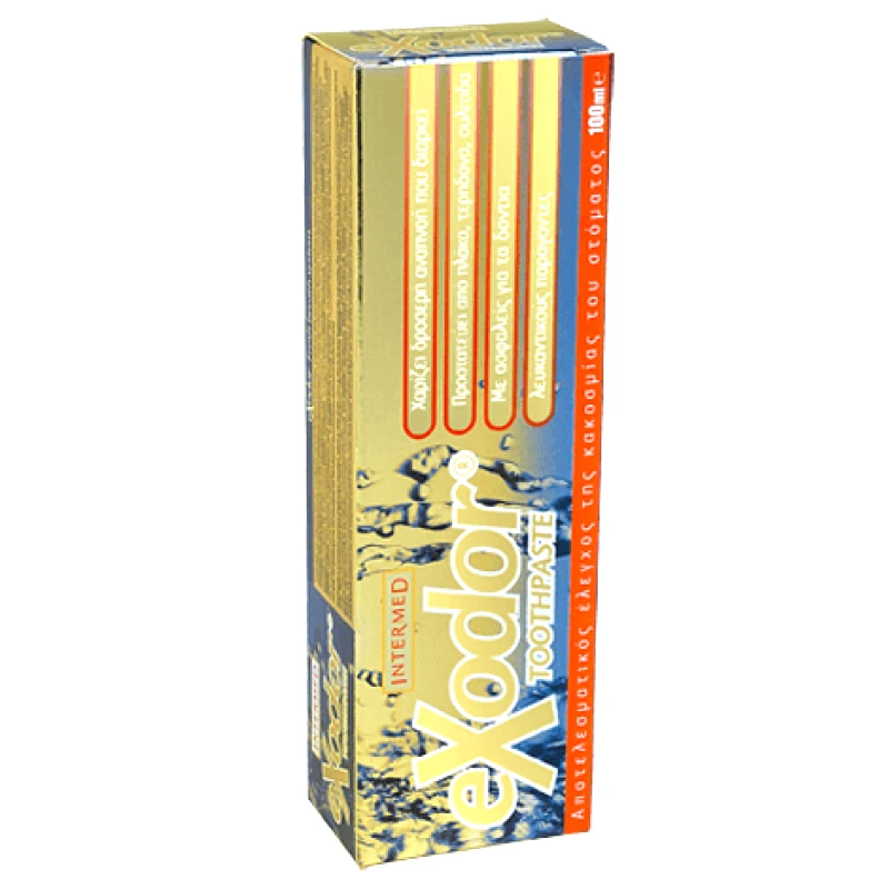 InterMed Intermed Exodor Toothpaste Ειδικά Σχεδιασμένη Οδοντόκρεμα για τον Αποτελεσματικό Έλεγχο της Κακοσμίας του Στόματος 100ml
