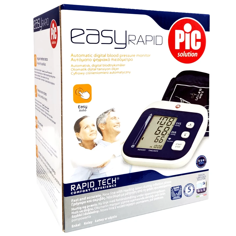 Pic Pic Solution Easy Rapid Automatic Digital Blood Presure Monitor Αυτόματο Ψηφιακό Πιεσόμετρο 1 Τεμάχιο
