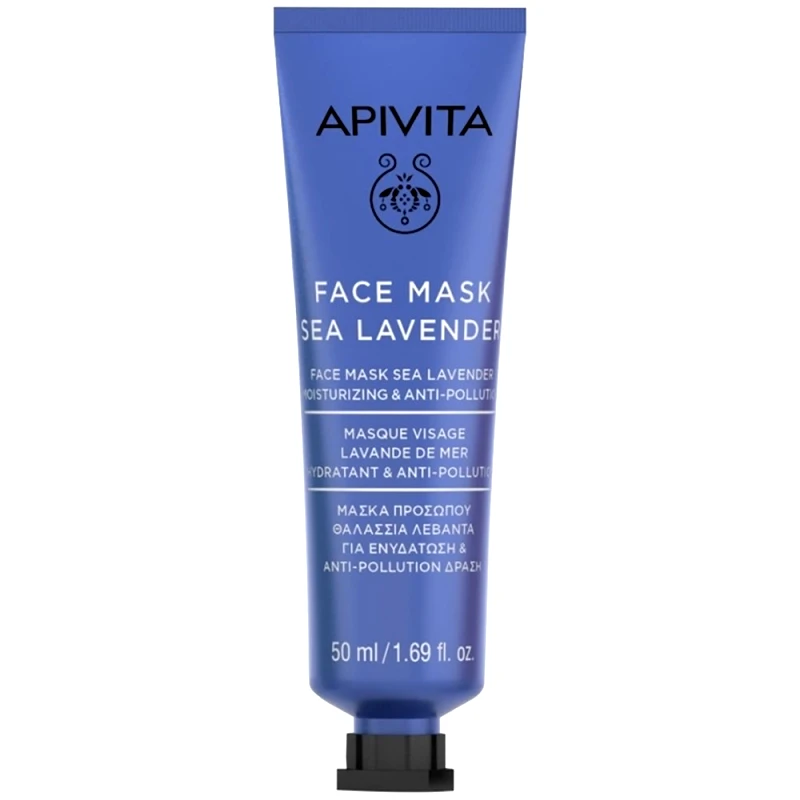 Apivita Apivita Moisturizing & Anti-Pollution Sea Lavender Face Mask Αντιοξειδωτική Μάσκα Προσώπου με Θαλάσσια Λεβάντα για Ενυδάτωση 50ml