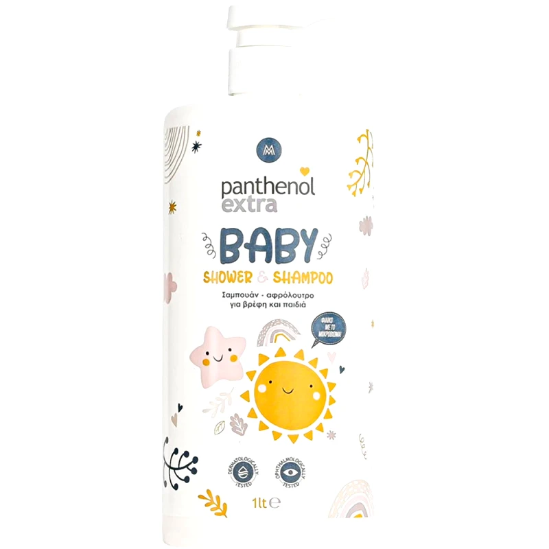 Medisei Medisei Panthenol Extra Baby Shower & Shampoo για Βρέφη & Παιδιά Κατάλληλο για Καθημερινή Χρήση 1Lt
