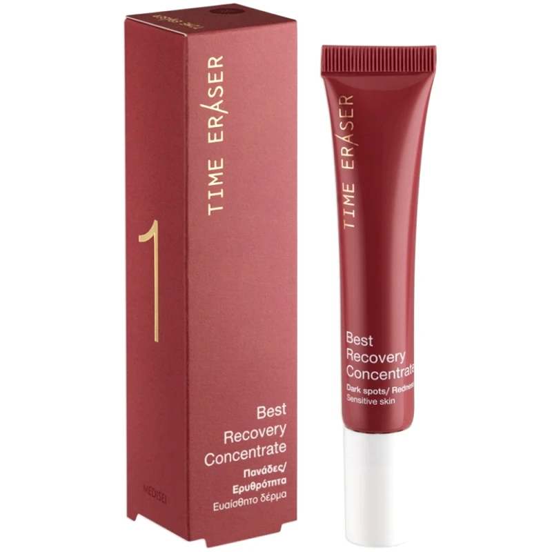 Medisei Medisei Time Eraser Best Recovery Concentrate Συμπυκνωμένος Ορός Προσώπου Κατά των Πανάδων & της Ερυθρότητας, για Ευαίσθητες Επιδερμίδες 20ml
