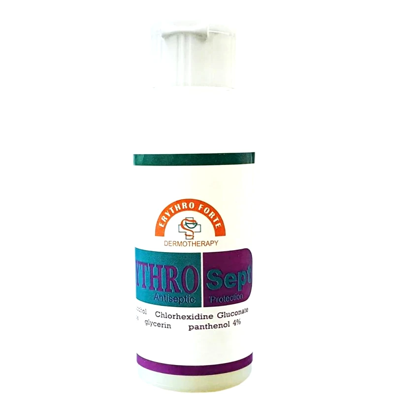 Erythro Forte Erythro Forte ErythroSept Antiseptic Protection 70% Αλκοόλ σε Λεπτόρρευστη Κρέμα Προστασίας Ενάντια των Μικροβίων 60ml