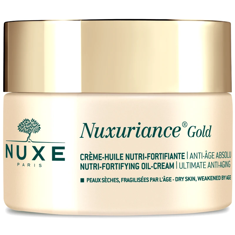 Nuxe Nuxe Nuxuriance Gold Nutri-Fortifying Oil-Cream Πλούσια Κρέμα Ημέρας για Θρέψη & Απόλυτη Αντιγήρανση της Ξηρής Επιδερμίδας 50ml