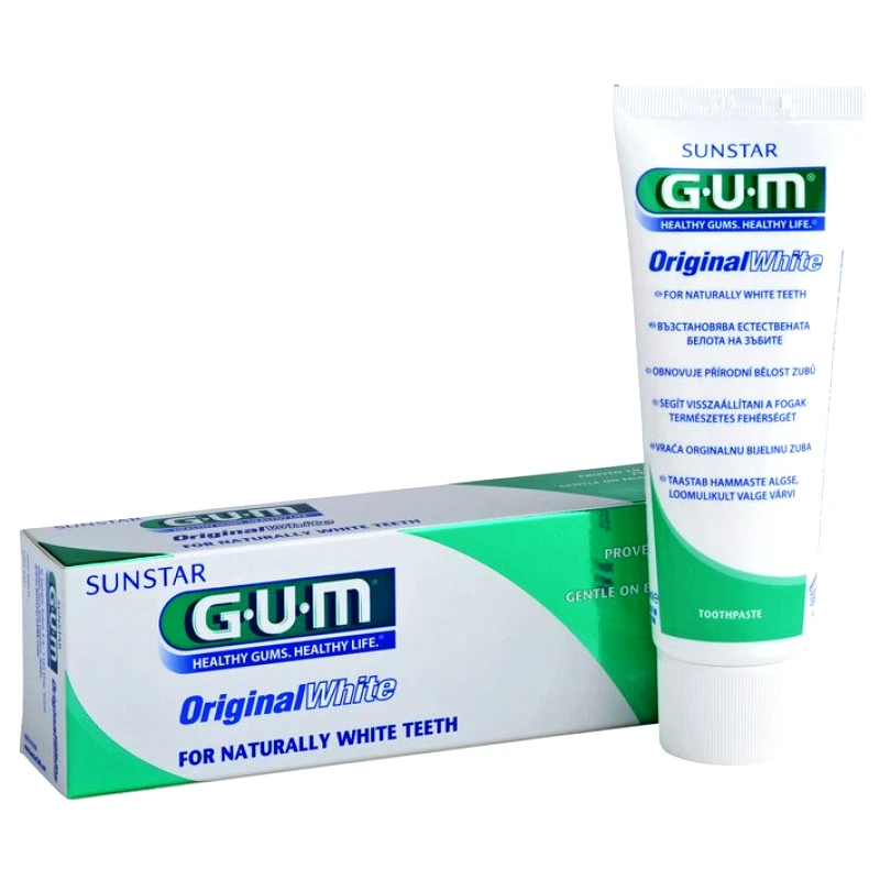 Gum Gum 1745 Original White Toothpaste Οδοντόκρεμα για Φυσικά Λευκά Δόντια 75ml