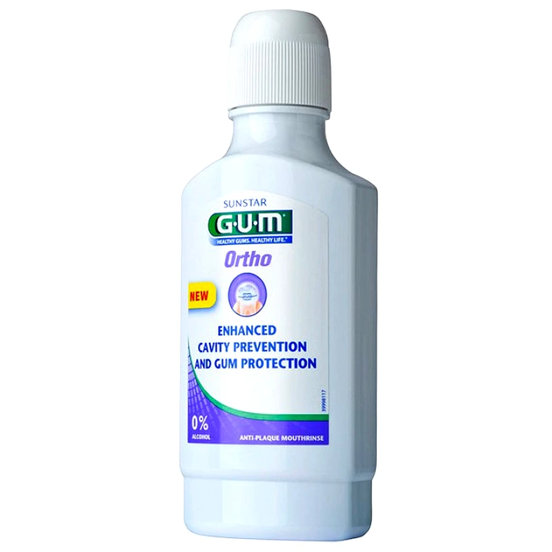 Gum Gum Ortho Mouthrinse 3090 Στοματικό Διάλυμα για τη Προστασία των Ούλων και τη Πρόληψη της Τερηδόνας 300ml