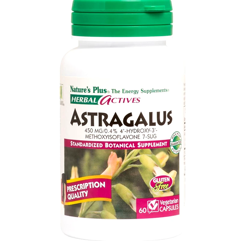 Natures Plus Natures Plus Astragalus 450mg Συμπλήρωμα Διατροφής Εκχυλίσματος του Βοτάνου Αστράγαλου για την Ενεργοποίηση & Ενίσχυση του Ανοσοποιητικού Συστήματος με Αντιφλεγμονώδεις Ιδιότητες 60caps