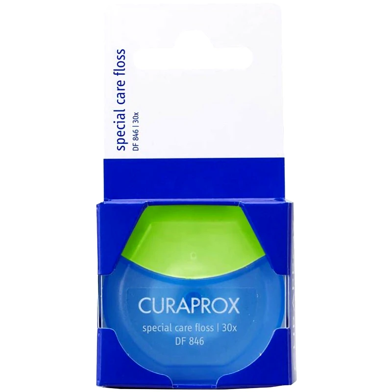 Curaprox Curaprox DF 846 Implant - Saver Special Care Floss Οδοντικό Νήμα για Εμφυτεύματα 30 Τεμάχια