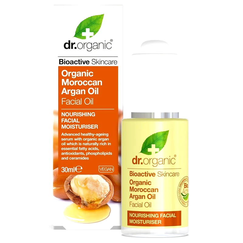 Dr Organic Dr Organic Moroccan Facial Argan Oil Μεταξένιο Λάδι Προσώπου με Αντιγηραντική Δράση 30ml