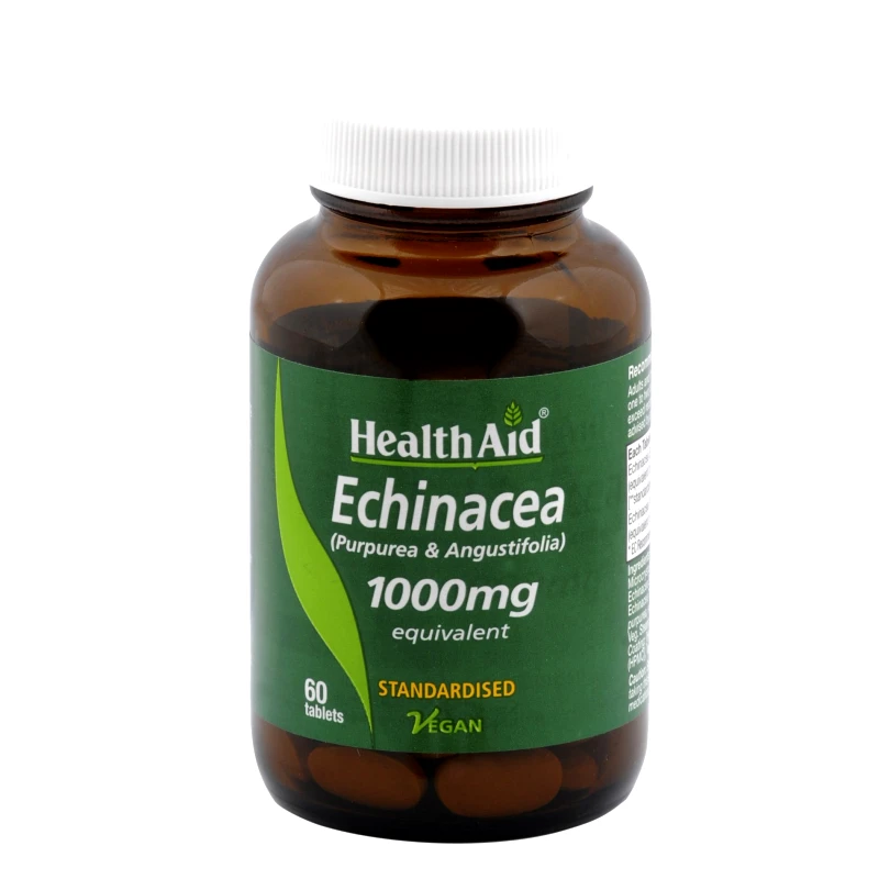 Health Aid Health Aid Echinacea 1000mg Για Ενίσχυση Της Φυσικής Άμυνας Του Οργανισμού 60 ταμπλέτες