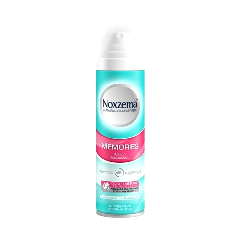 Noxzema Noxzema Memories Spray Ευχάριστη Αίσθηση Φρεσκάδας 48h Προστασία και Περιποίηση με Άρωμα Λουλουδιών 150ml