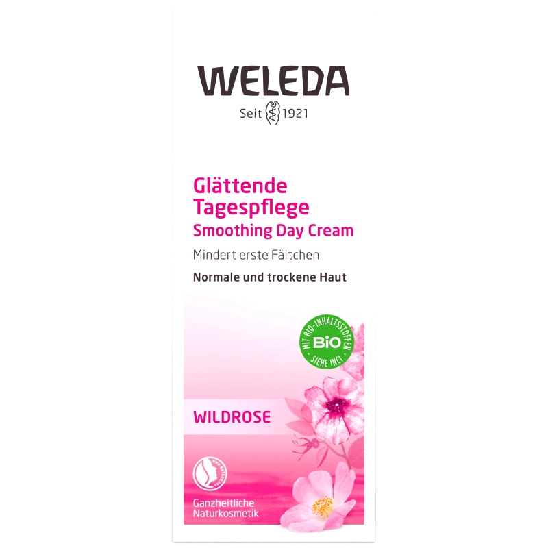 Weleda Weleda Wild Rose Smoothing Day Cream Κρέμα Προσώπου Ημέρας με Άγριο Τριαντάφυλλο που Ενισχύει την Άμυνα Απέναντι στα Πρώτα Σημάδια Γήρανσης 30ml