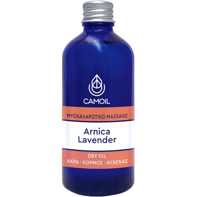 Zarbis Camoil Muscle Relaxing Massage Arnica Lavender Massage Dry Oil Καταπραϋντικό Ξηρό Έλαιο Άμεσης Απορρόφησης με Άρνικα για Μυοχαλαρωτικό Μασάζ 100ml