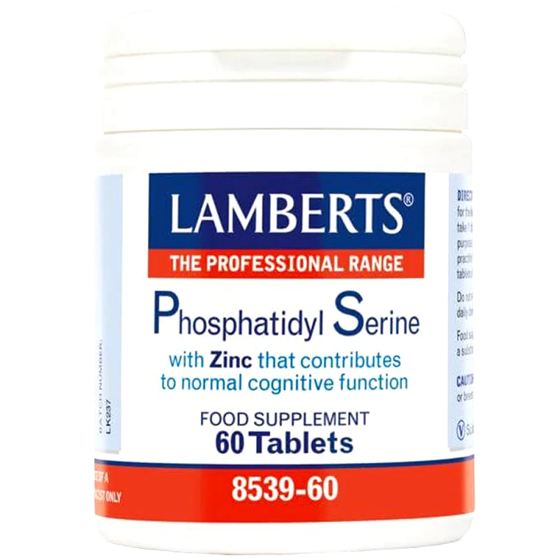 Lamberts Lamberts Phosphatidyl Serine Συμπλήρωμα Διατροφής για τη Διατήρηση της Φυσιολογικής Γνωστικής Λειτουργίας & Ενίσχυση της Μνήμης 100mg, 60tabs