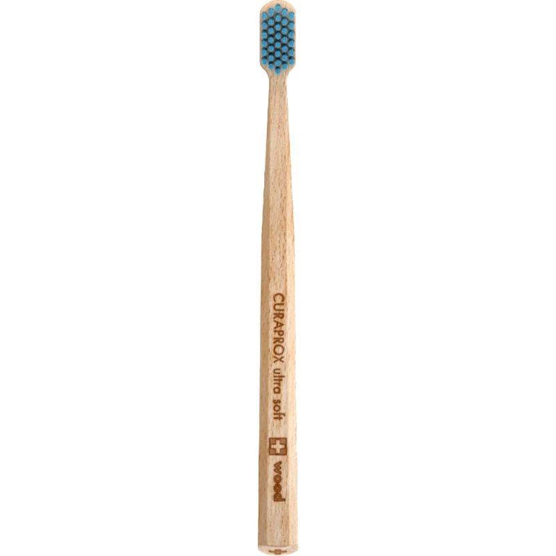 Curaprox Curaprox CS Wood 4440 Ultra Soft Toothbrush Μαλακή Οδοντόβουρτσα Κατασκευασμένη Από Ανθεκτικό Ξύλο Οξιάς 1 Τεμάχιο - Μπλε