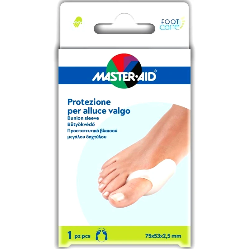Master Aid Master Aid Foot Care Προστατευτικό Βλαισού Μεγάλου Δαχτύλου 75x53x2,5 mm 1 Τεμάχιο