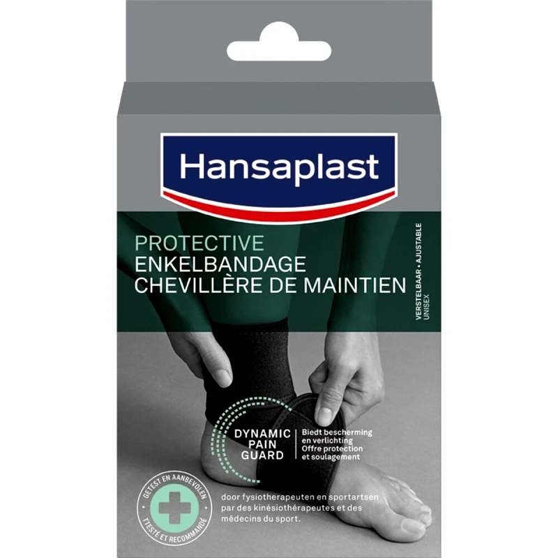Hansaplast Hansaplast Unisex Adjustable Ankle Support Επιστραγαλίδα Ρυθμιζόμενου Μεγέθους για Παροχή Στήριξης σε Αδύναμους & Τραυματισμένους Αστραγάλους 1 Τεμάχιο