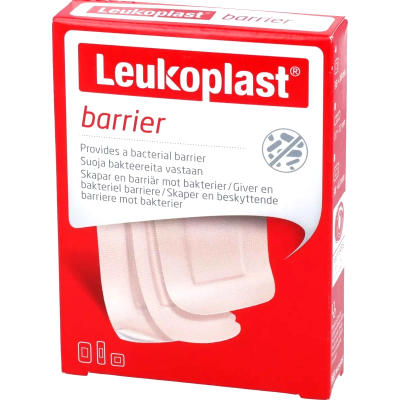 Leukoplast Leukoplast Barrier Waterproof Wound Pad Αδιάβροχα Αυτοκόλλητα Επιθέματα με Κόλλα Φιλική προς το Δέρμα σε 3 Διαφορετικά Μεγέθη 20 Τεμάχια
