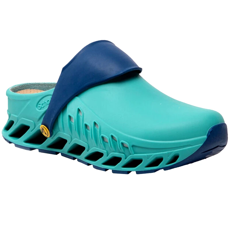 Scholl Shoes Scholl Shoes Evoflex F293782295 Ανδρικά Καλοκαιρινά Ανατομικά Παπούτσια, Χαρίζουν Σωστή Στάση & Φυσικό Χωρίς Πόνο Βάδισμα Emerald / Navy Blue 1 Ζευγάρι - 40