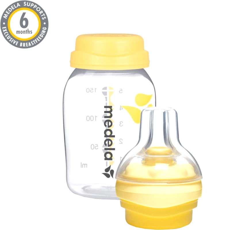 Medela Medela Calma Feeding System Πλαστικό Μπιμπερό Σίτισης Ελεγχόμενης Ροής & Σύστημα Εξαέρωσης με Θηλή Σιλικόνης Κατάλληλο για Όλες τις Ηλικίες 150ml