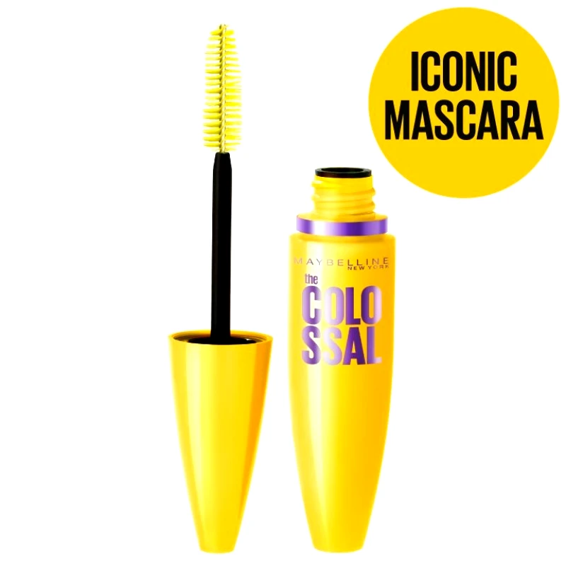 MAYBELLINE Maybelline Colossal Mascara Black Μάσκαρα για Κολοσσιαίο Όγκο στην Στιγμή Χωρίς Κόμπους 10.7ml
