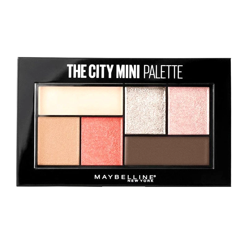 MAYBELLINE Maybelline The City Mini Palette Παλέτα Σκιών για τα Μάτια, Συλλογή από 6 Ματ & Μεταλλικές Σκιές για Εντυπωσιακό Look 6gr - Downtown Sunrise