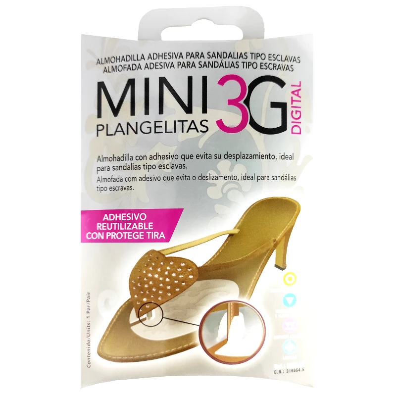Herbi Feet Herbi Feet Mini 3G Plangelitas Μαξιλάρι Μεταταρσίου Για Πέδιλα One Size 2 Τεμάχια