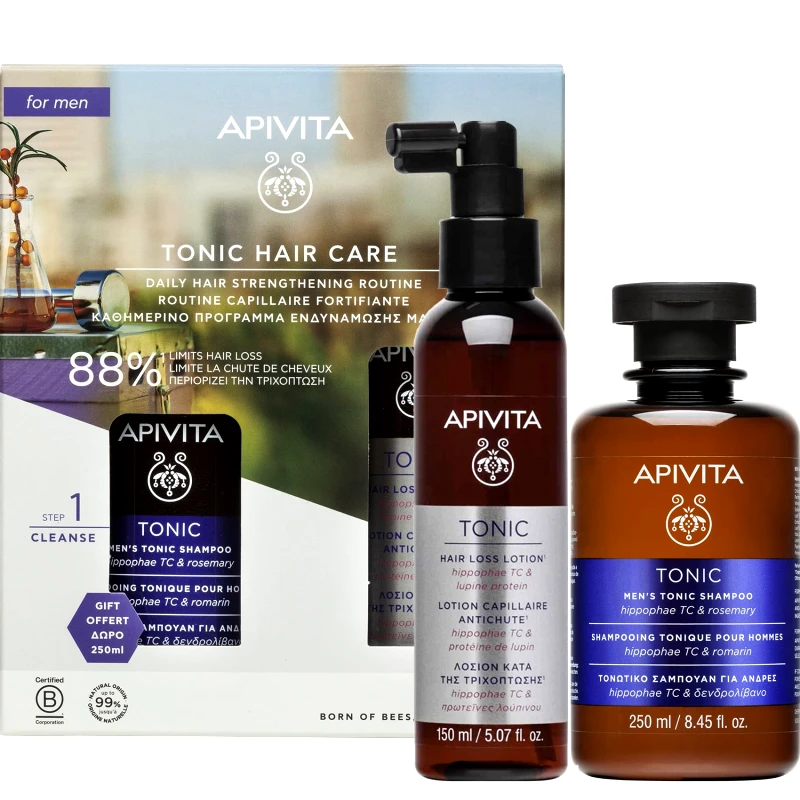 Apivita Apivita Promo Tonic Hair Loss Lotion 150ml & Δώρο Men's Tonic Shampoo 250ml