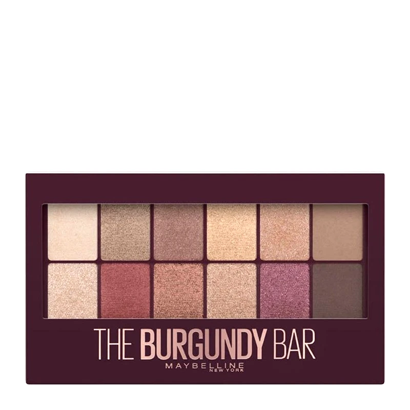 MAYBELLINE Maybelline The Blushed Nudes Eyeshadow Palette Παλέτα Σκιών για τα Μάτια σε 12 Μοναδικές Αποχρώσεις για Κάθε Στιγμή 9.6gr - Burgundy Bar