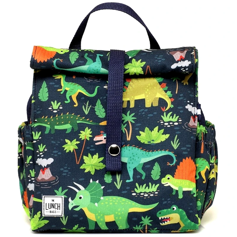 The Lunch Bags The Lunch Bags Kids 1 Τεμάχιο Κωδ 81260- Dinosaurs,Ισοθερμικό Τσαντάκι Φαγητού Χειρός με Σχέδιο Δεινόσαυρους