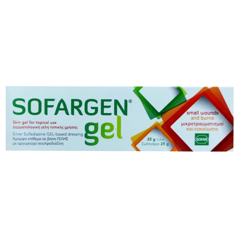 Sofargen Sofargen Gel Small Wounds & Burns Δερματολογική Γέλη για την Αντιμετώπιση Μικροτραυμάτων, Ερεθισμών & Εγκαυμάτων 25g