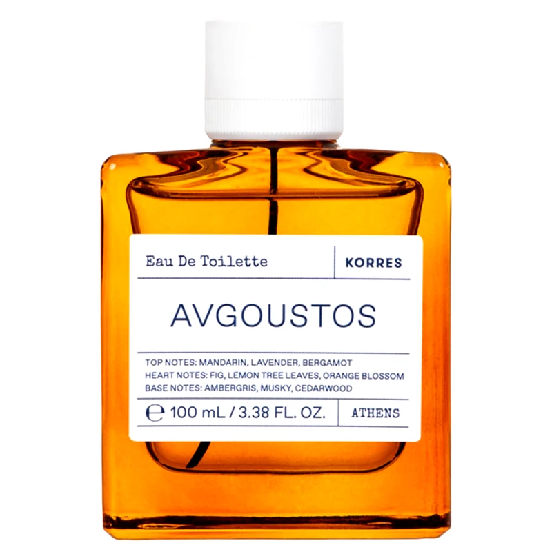 Korres Korres Eau De Toilette Avgoustos Γυναικείο Άρωμα με Νότες Μανταρινιού, Λεβάντας & Περγαμόντου 100ml