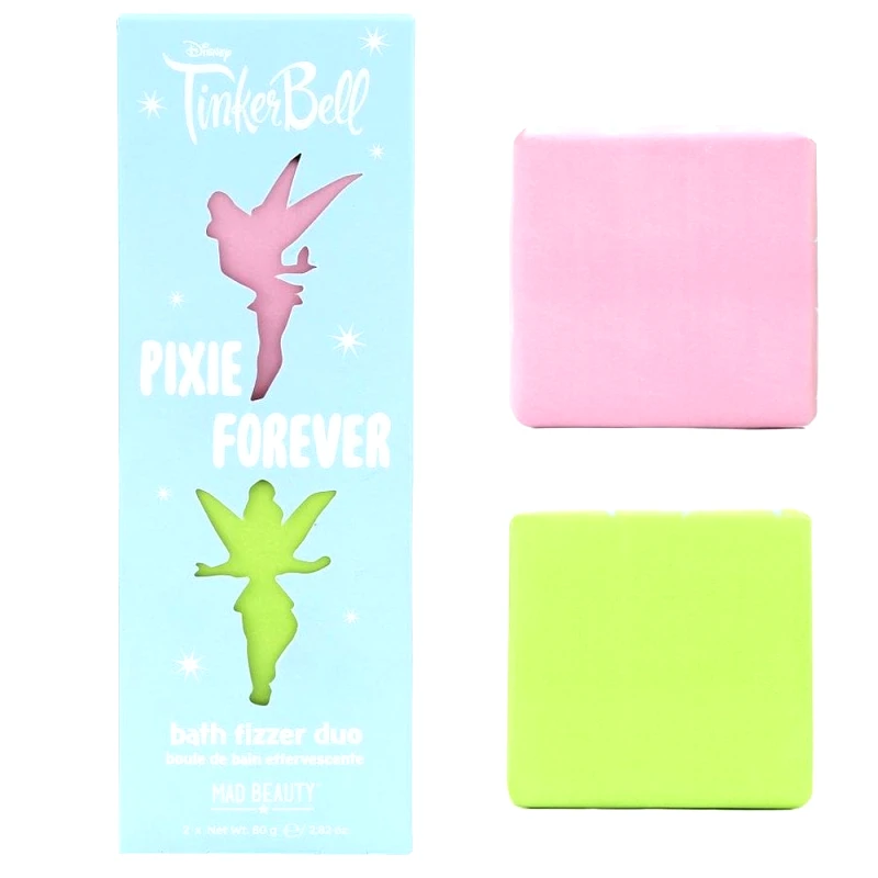 Mad Beauty Mad Beauty Tinks Pixie Perfection Bath Fizzer Duo Άλατα για το Μπάνιο με Άρωμα Αγριολούλουδο Εμπνευσμένα από τη Χαρακτήρα Tinkerbell της Disney 2 Τεμάχια