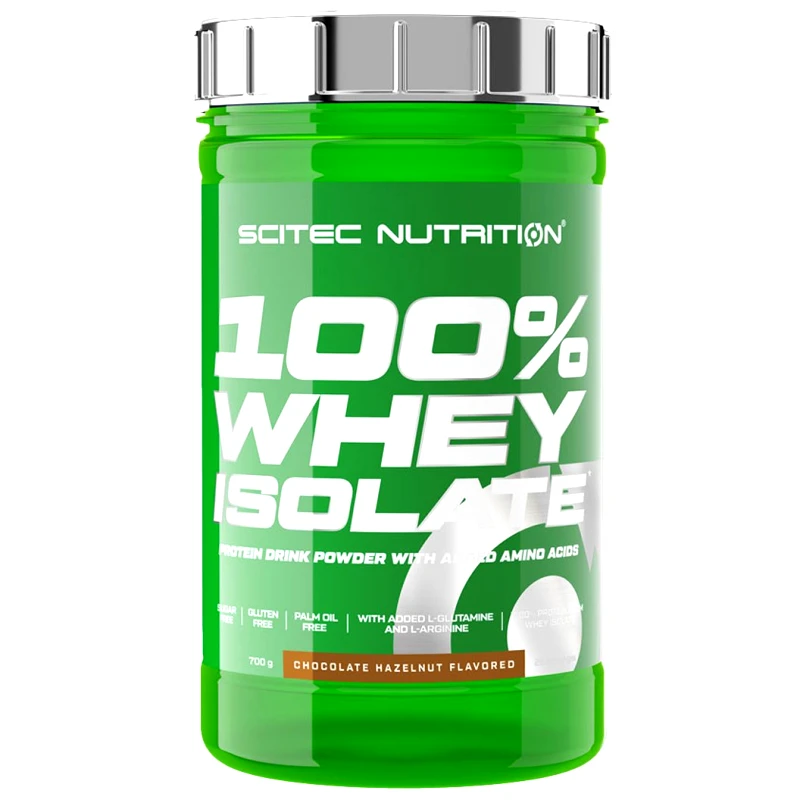Scitec Nutrition Scitec Nutrition 100% Whey Isolate Protein Συμπλήρωμα Διατροφής με 100% Υδρολυμένη Πρωτεΐνη Ορού Γάλακτος & Προσθήκη Αμινοξέων 700g - Chocolate Hazelnut 