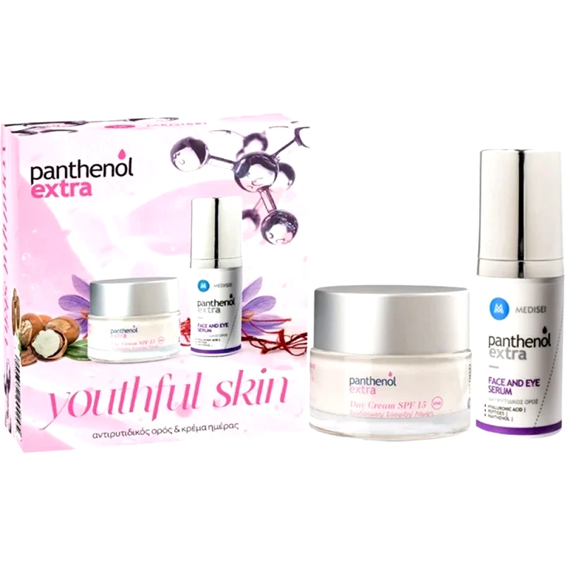 Medisei Medisei Panthenol Extra Promo Day Face Cream Spf15 50ml & Face & Eye Serum 30ml