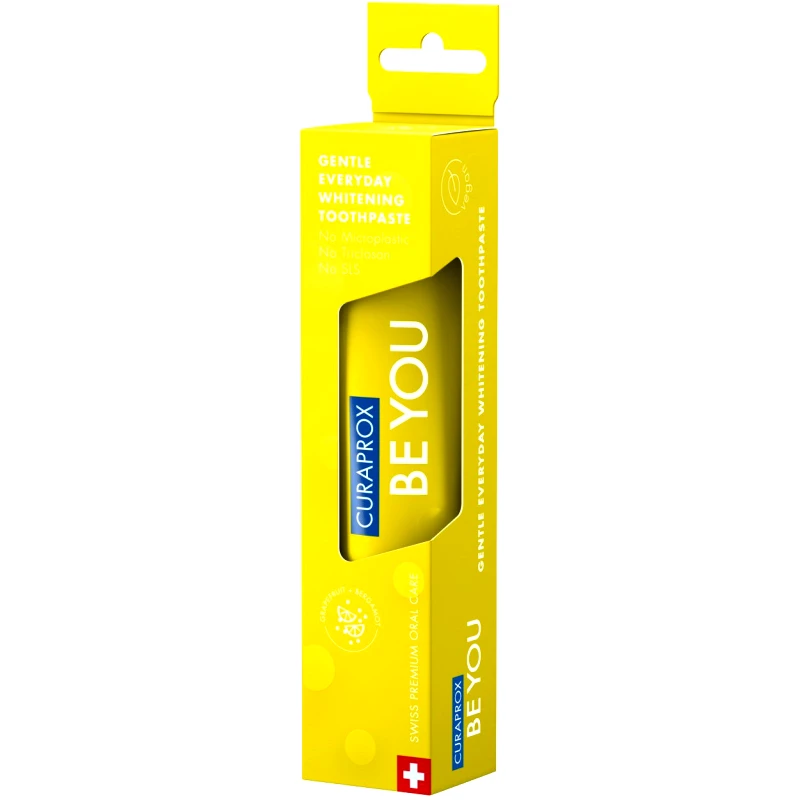 Curaprox Curaprox Be You Gentle Everyday Whitening Toothpaste Grapefruit Λευκαντική Οδοντόκρεμα με Γεύση Γκρέιπφρουτ 60ml