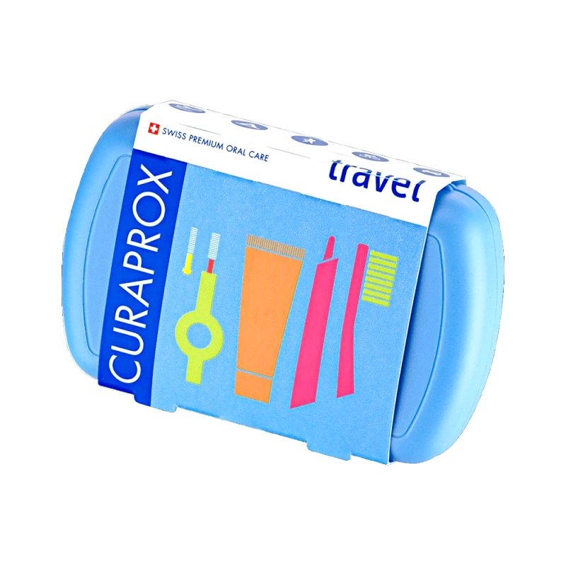 Curaprox Curaprox Travel Set Blue Σετ Ταξιδίου Στοματικής Φροντίδας σε Γαλάζιο Χρώμα 1 Τεμάχιο