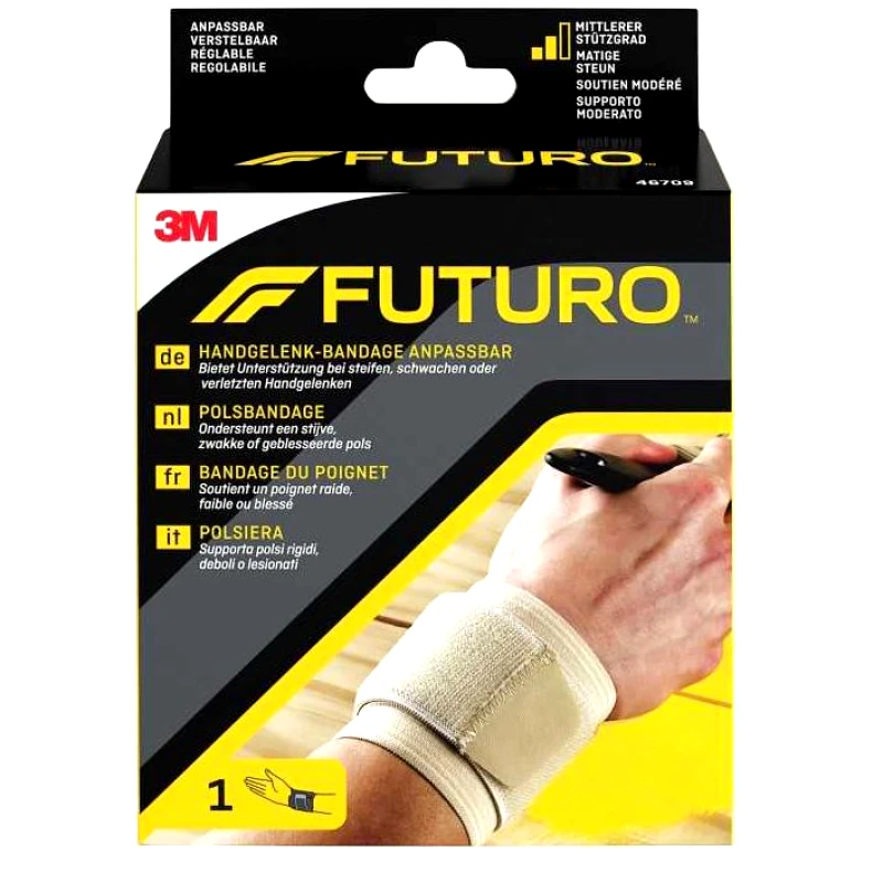 FUTURO 3M Futuro Wrap Around Wrist Support Περικάρπιο Κατασκευασμένο από Συμπιεστικό Ύφασμα One Size 1 Τεμάχιο