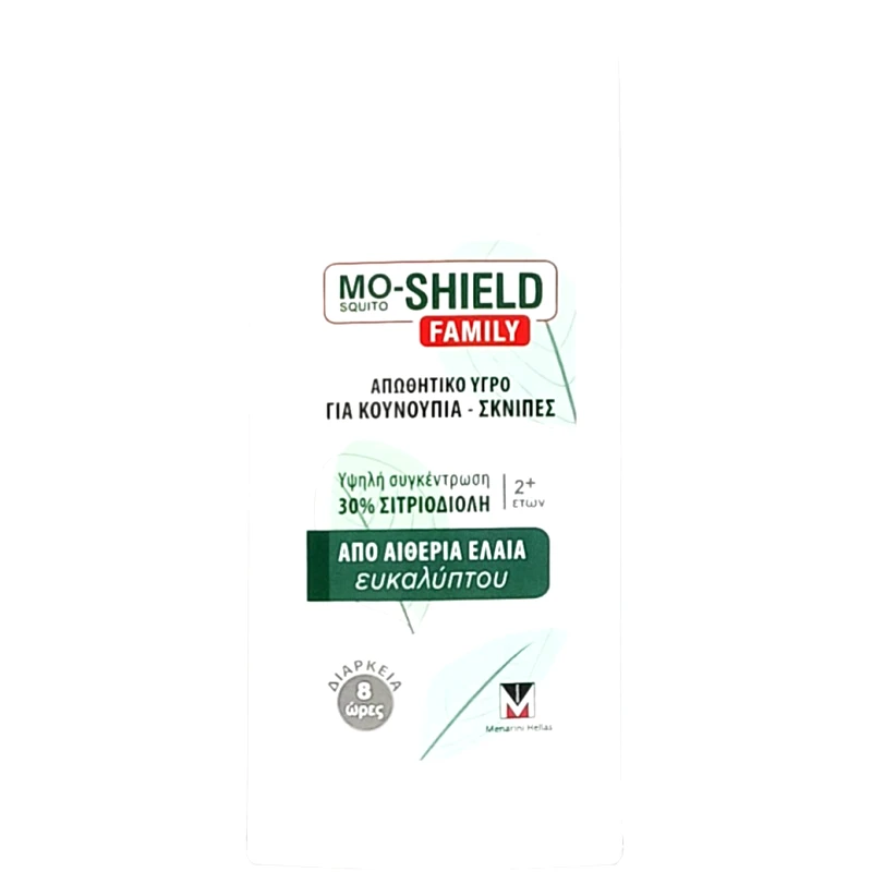 Menarini Menarini Mo-Shield Family Repellent Body Liquid Spray Απωθητικό Spray Σώματος για Κουνούπια & Σκνίπες, Κατάλληλο για Όλη την Οικογένεια 75ml