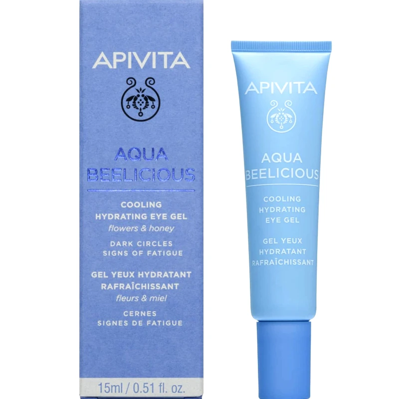 Apivita Apivita Aqua Beelicious Cooling Hydrating Eye Gel Δροσιστικό Gel Ενυδάτωσης για τα Μάτια με Λουλούδια & Μέλι 15ml