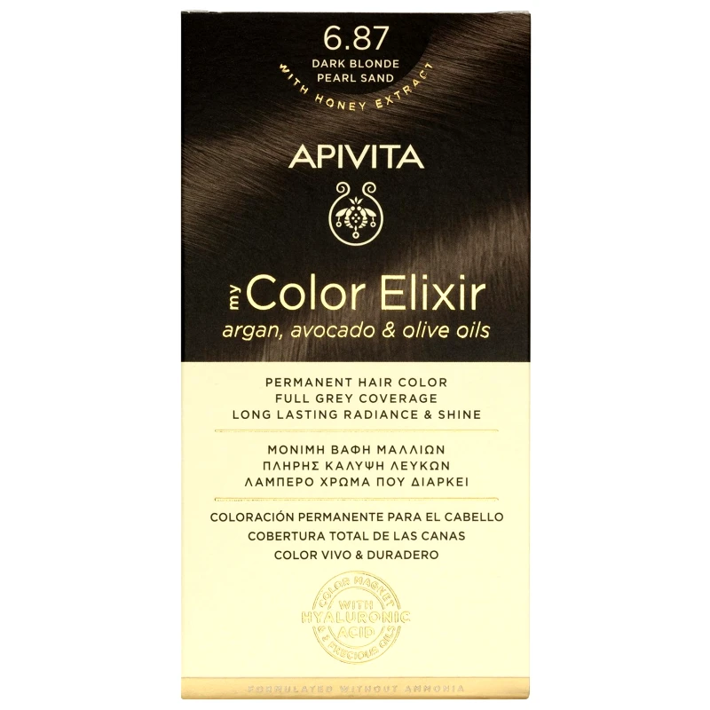Apivita Apivita My Color Elixir Permanent Hair Color Μόνιμη Βαφή Μαλλιών Χωρίς Αμμωνία που Σταθεροποιεί & Σφραγίζει το Χρώμα 1 Τεμάχιο