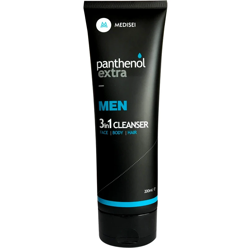 Medisei Medisei Panthenol Extra Men 3 in 1 Cleanser Ανδρικό Αφρόλουτρο, Σαμπουάν & Καθαριστικό Προσώπου 200ml