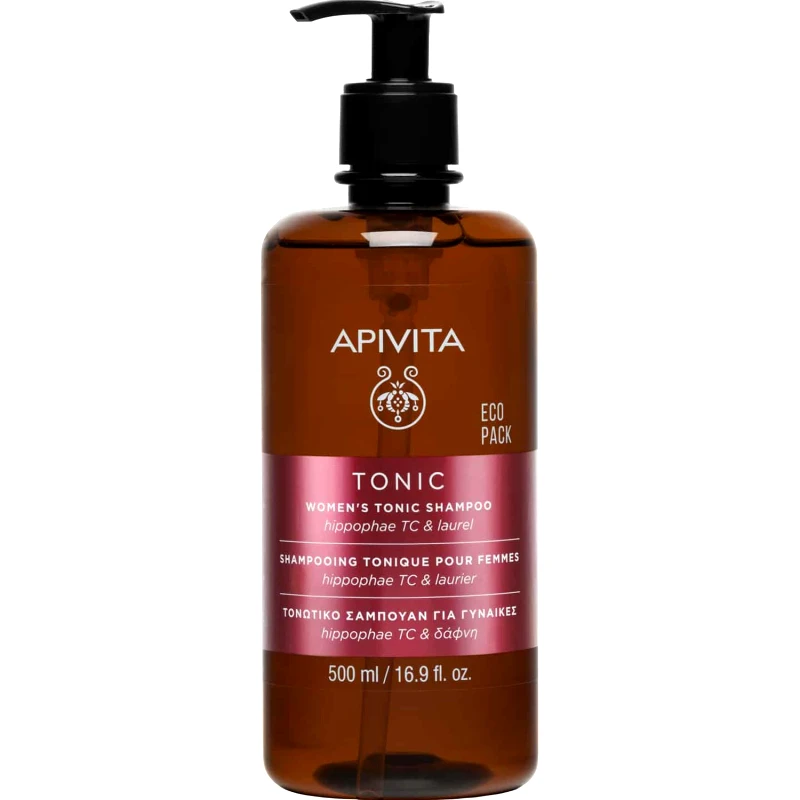 Apivita Apivita Women's Tonic Shampoo with Hippophae TC & Laurel Τονωτικό Σαμπουάν Κατά της Τριχόπτωσης για Γυναίκες με Ιπποφαές & Δάφνη 500ml