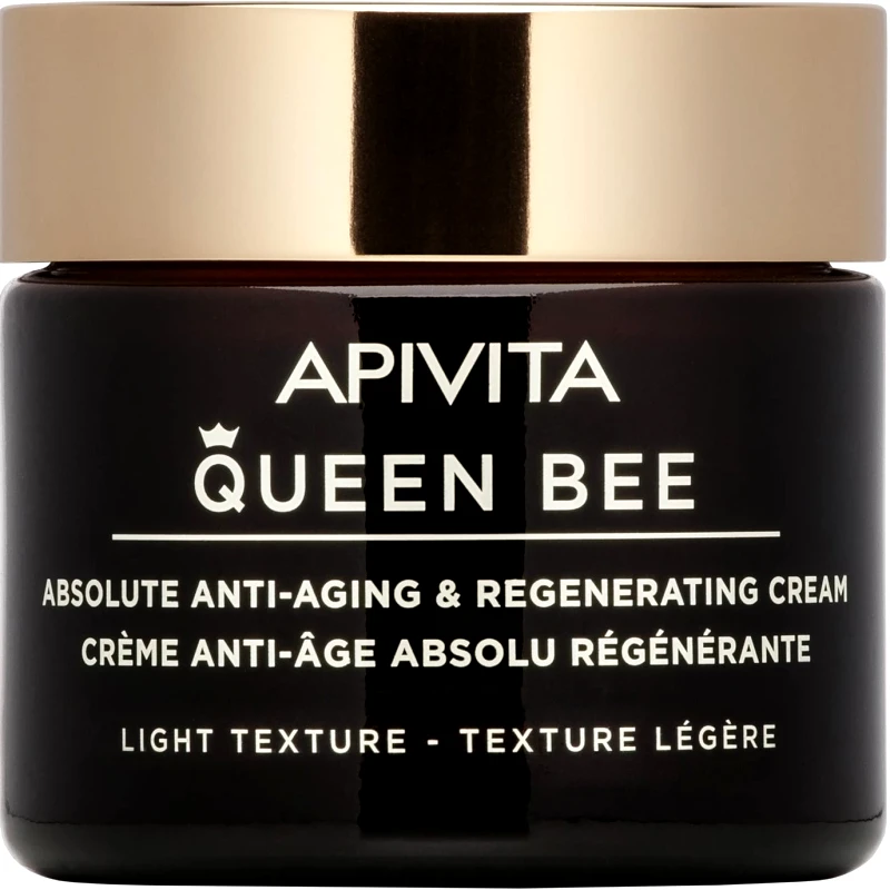 Apivita Apivita Queen Bee Absolute Anti-Aging & Regenerating Face Cream Light Texture Κρέμα Προσώπου Απόλυτης Αντιγήρανσης & Αναγέννησης Ελαφριάς Υφής με Βασιλικό Πολτό Ελεγχόμενης Αποδέσμευσης 50ml