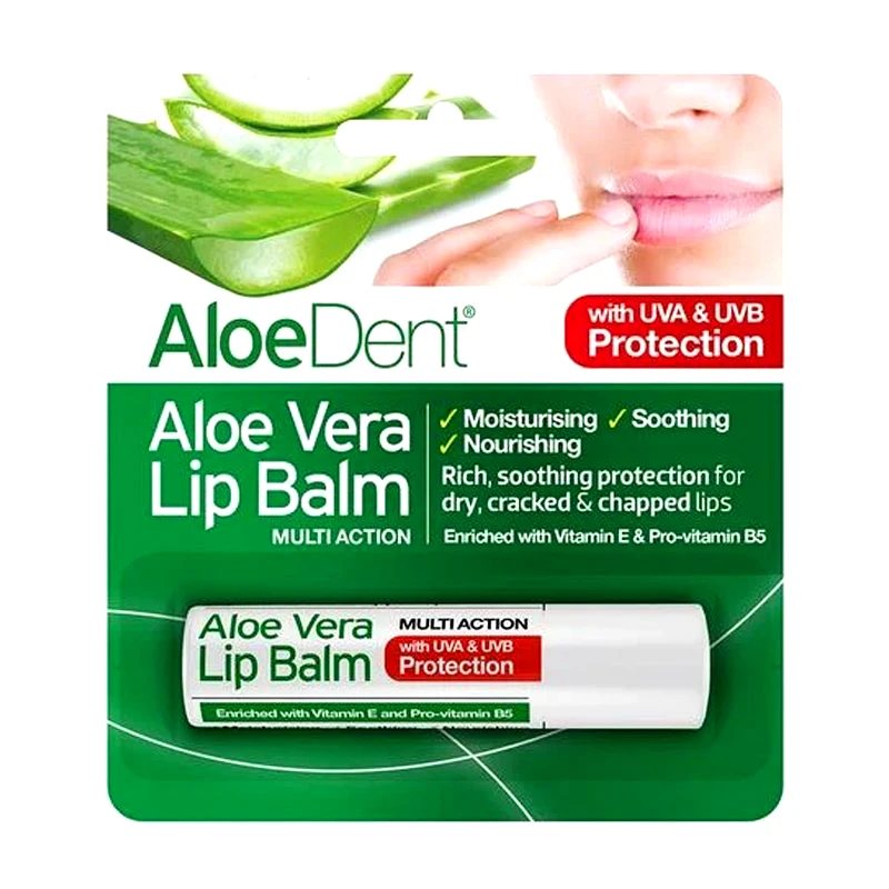 Optima Health & Nutrition Optima Aloe Vera Lip Balm Μαλακώνει Και Ενυδατώνει Τα Χείλη 4gr
