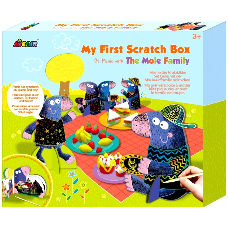 Avenir Avenir Scratch Box Go Picnic with the Mole Family Κωδ 60733 Εκπαιδευτικό Παιδικό Παιχνίδι 1 Τεμάχιο