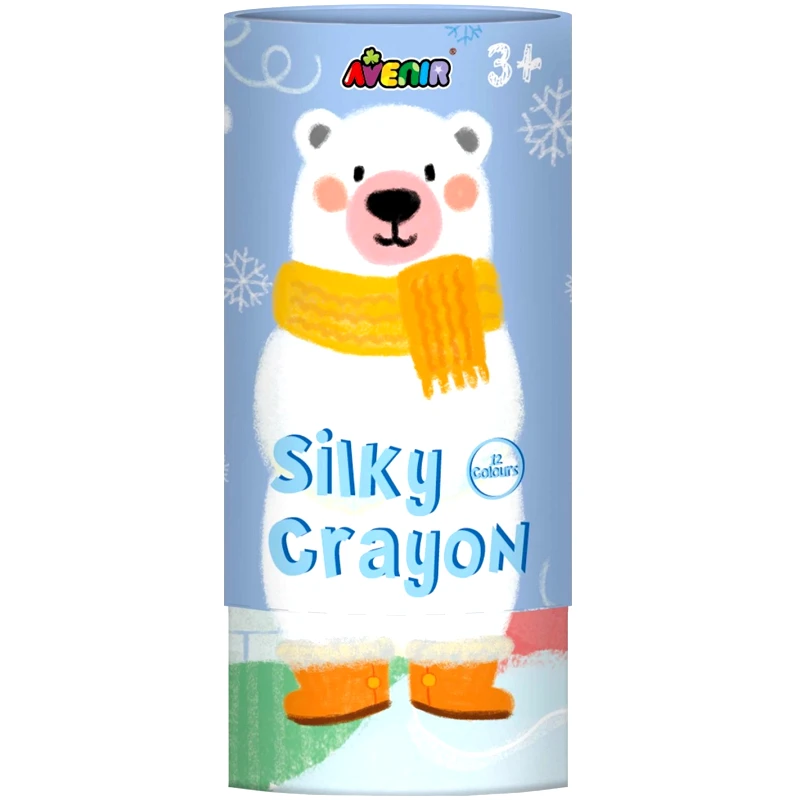 Avenir Avenir Silky Crayons Κωδ 60404 Κηρομπογιές & Πόστερ Ζωγραφικής 1 Τεμάχιο - Polar Bear